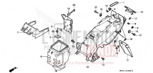 KOTFLUEGEL, HINTEN CB500R de 1994